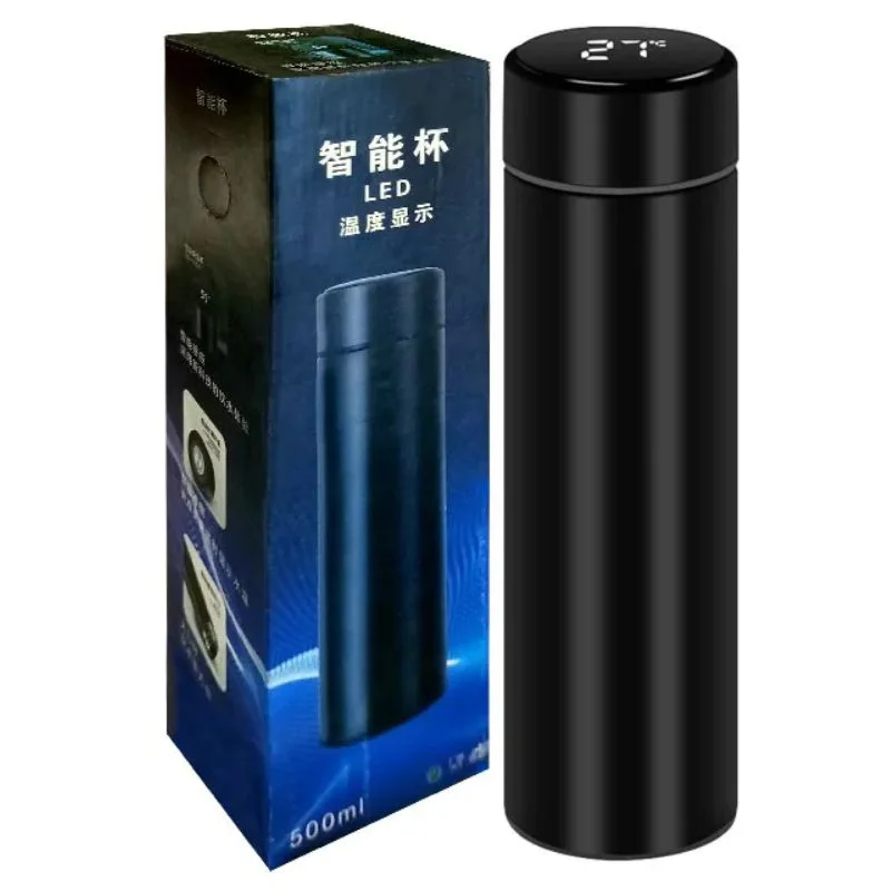 Temperature Display Thermos Water Bottle 500ML Stainless