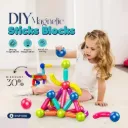 DIY Magnetic Sticks Blocks | 25 Pieces