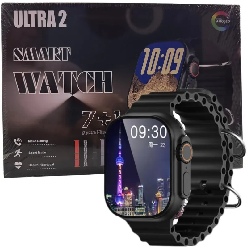 Ultra 2 Smart Watch 7 Straps Edition | Bluetooth Call Fitness & Health Tracker